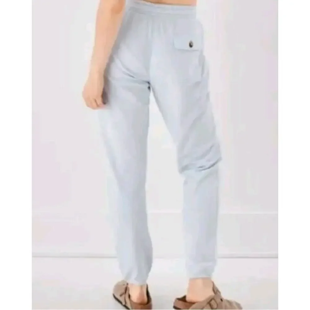 NWT American Eagle Women's Low Rise Tomgirl Jogger Light/Powder Blue Size Small - Picture 2 of 9